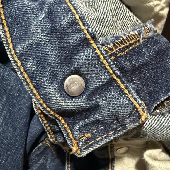 VTG 1960s Levi’s 505 BIG E Denim Jeans 36x30 Talon 42 Made USA Dark Blue Rare - Picture 15 of 15